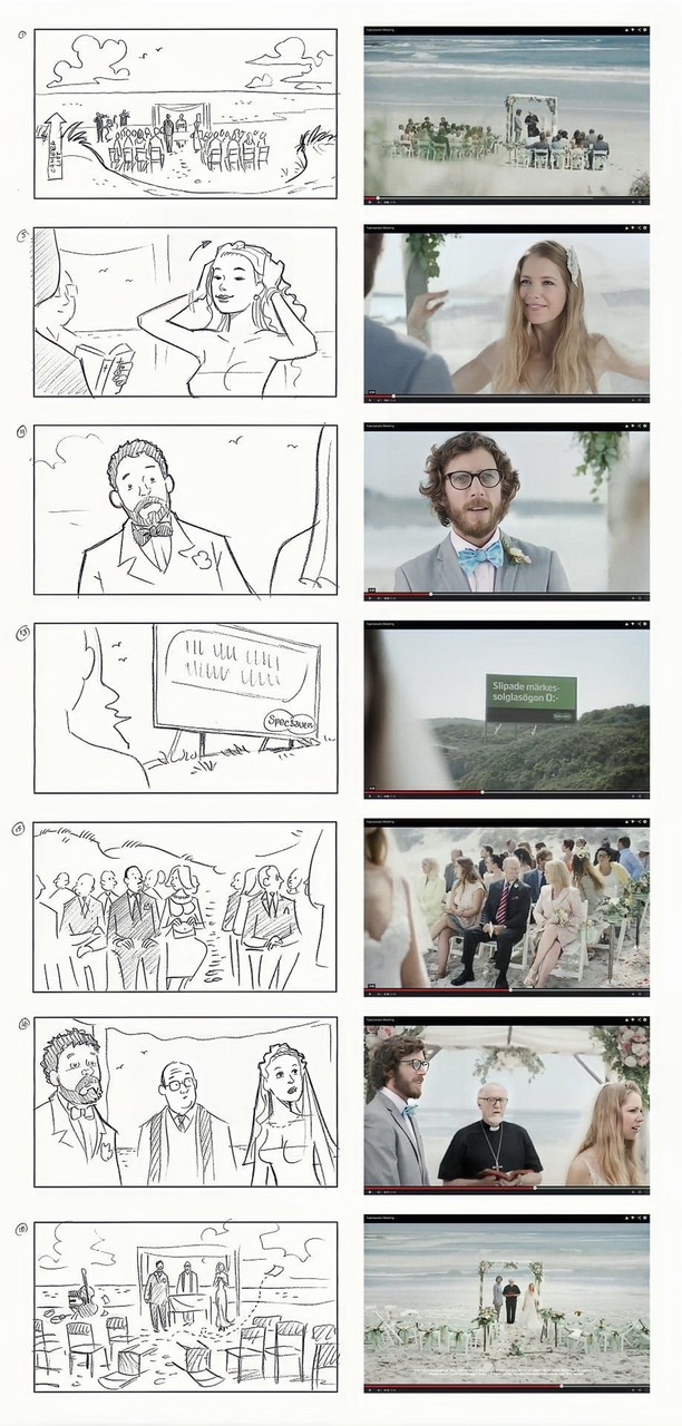 Phoenix storyboard quan trong khi quay TVC