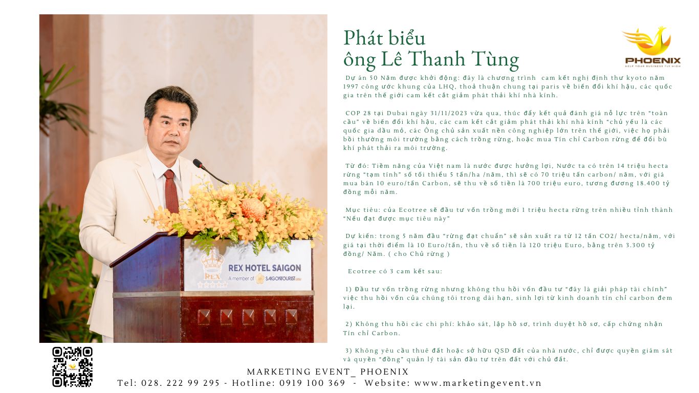 Phoenix le cong bo du an giam thieu carbon dioxide tai Viet Nam 5