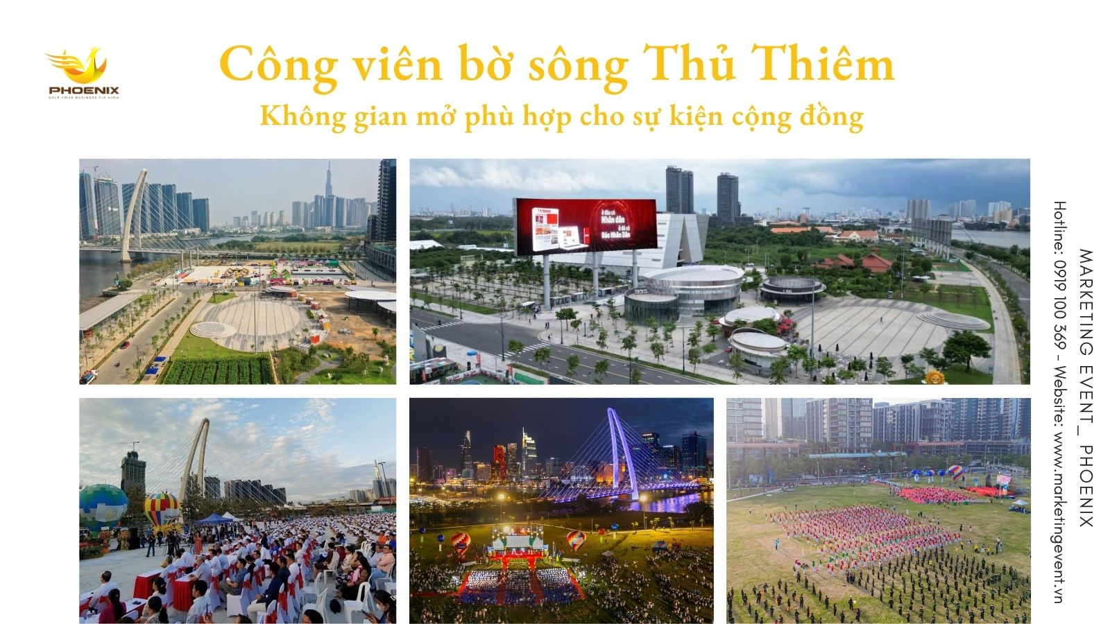 Phoenix xu huong dia diem to chuc su kien moi Cong vien bo song